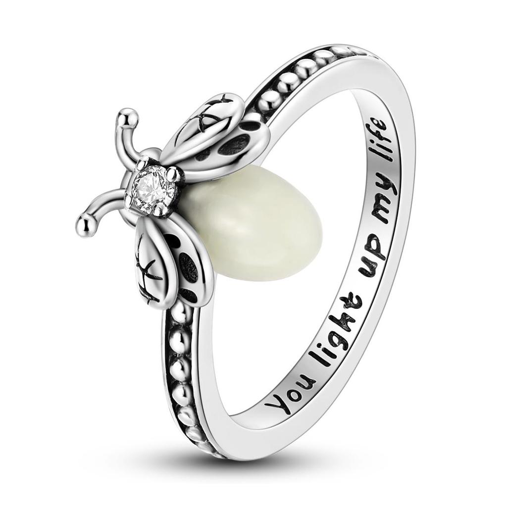 925 Silver Ring Firefly Heat Sar Original Finger Ring For Woman Jewelry Anniversary Gift