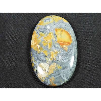 88Cts. Natural Maligano Jasper Oval Cabochon Palm Crytsal Gemstone 29X47MM SK-2667