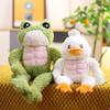 Muscular Fitness Frog Duck Plush Toys Cute Animal Stuffed Dolls Kids Soft Gifts