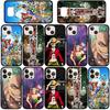 Coque de téléphone pour iPhone 17 15 16 Plus Redmi Note 14 12 11 13 Pro Max Huawei P30 P20 Lite OPPO A60 A40 A80 A18 Roronoa Zoro Dessin animé Luffy One Piece Cover