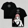 2026 Estate Chainsaw Man Oversize Stampa Makima Con Logo del Diavolo del Controllo Unisex Casual Streetwear T-shirt Donna e Uomo