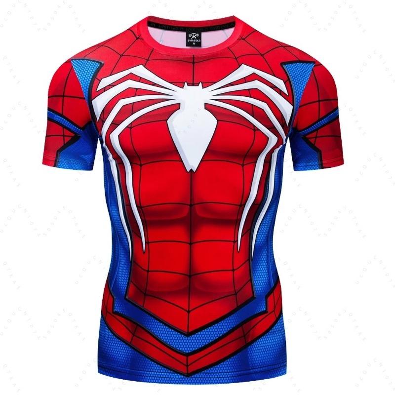 2026 Summer Children's T-shirt - Marvel Spider-Man 3D Print - Sporty and Casual, Breathable and Sweat-Wicking Short Sleeve