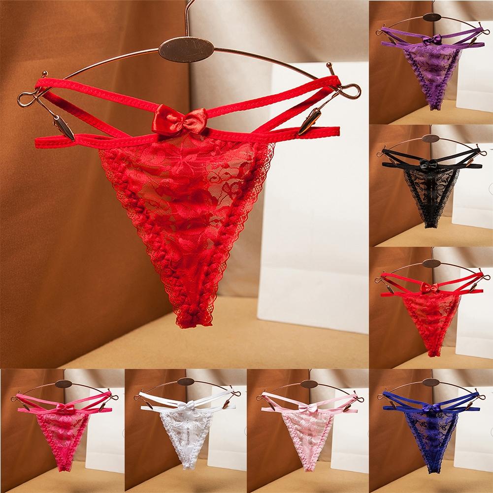 Sexy Low Rise Sheer Women\'s Thong Underwear Briefs