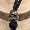 Wine Barrel Drunk Skull Head Brass Knife Bead EDC Outdoor DIY Accessories Woven Lanyard Pendant Jewelry Punk Bracelet Charms