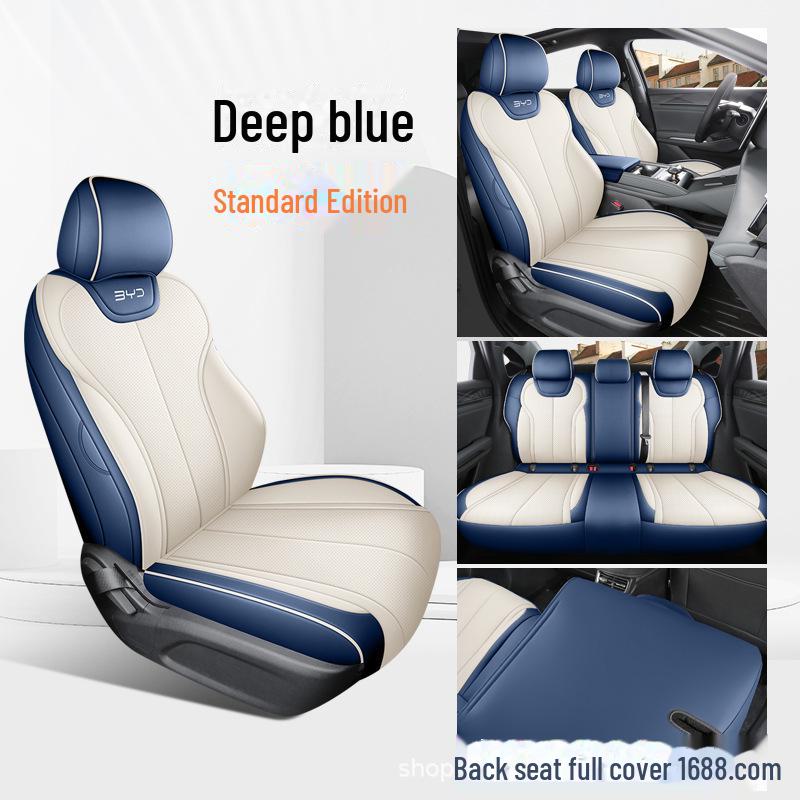 

2024 BYD Qin L D-MI Perforated Leather Seat Cover - Universal, Ventilated, Breathable, All-Season BYD Qin L