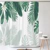 3D Tropical Green Plant Leaf Palm Cactus Bathroom Shower Curtain Home Decor Curtain Waterproof Fabric Shower Curtains With Hook
