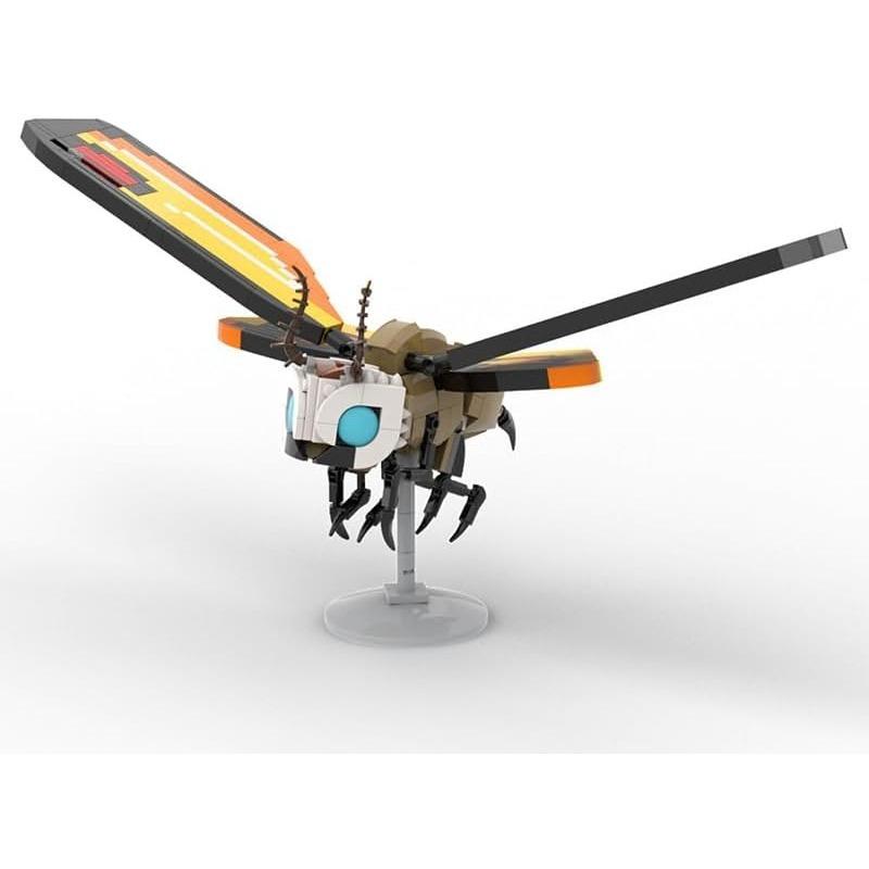 

390PCS MOC Godzillaed Mothras Building Blocks Sets Terror Monster Bricks Building Toy Flight Animal Model Bricks для детей Подарки жёлтый