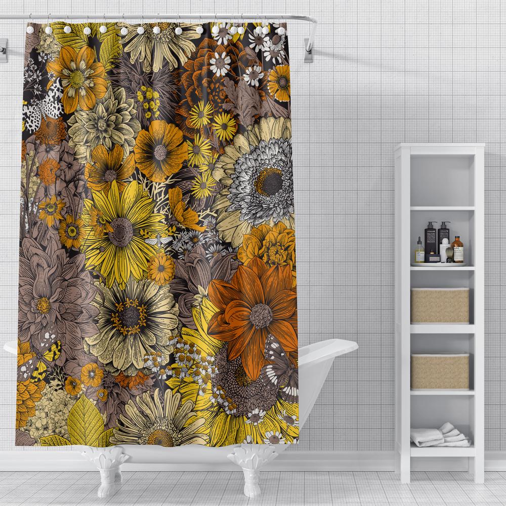 Tenda da doccia con coniglietto pasquale, uova decorative