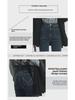 Women's Blue-Gray Slim Cigarette Jeans - High Waist, Nine-Point Length, Spring & Autumn 2023 Collection, Small Sizes