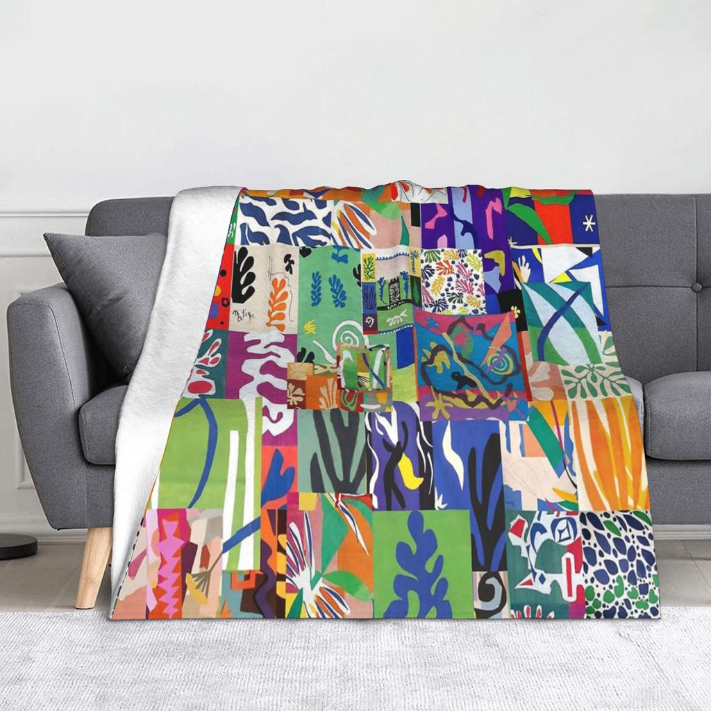 Henri Matisse Dance Pattern Blanket Velvet Decoration French Artist Breathable Warm Throw Blankets for Home Office Quilt