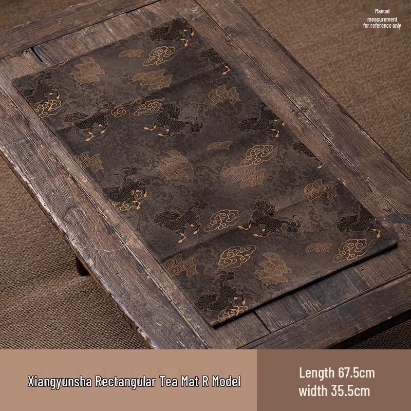 Прямоугольный коврик для чая в стиле Чунхэ Дзен