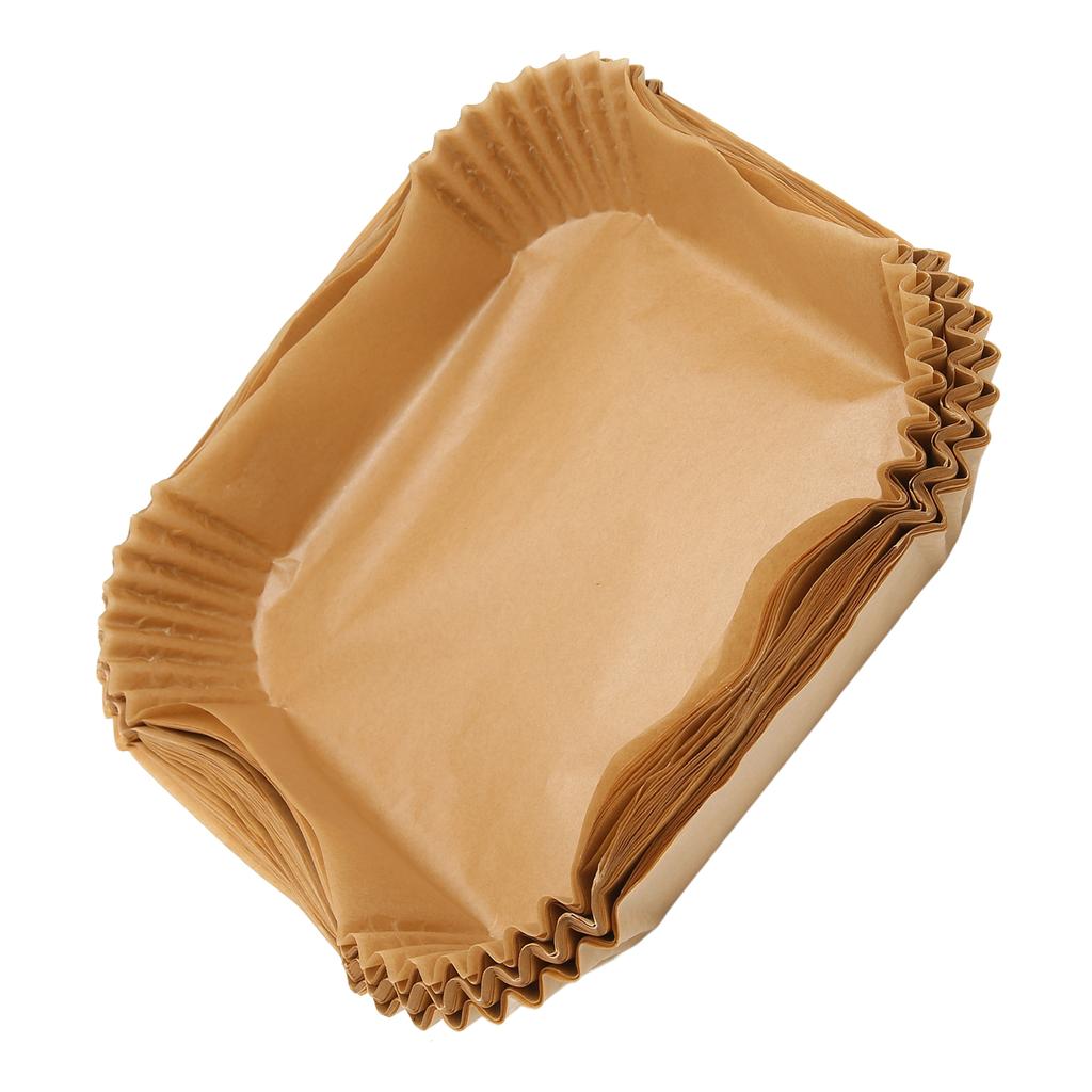 100Pcs Fryer Disposable Non Stick Paper Liner Oil Proof Waterproof Fryer Oil Paper for Microwave Frying Pan