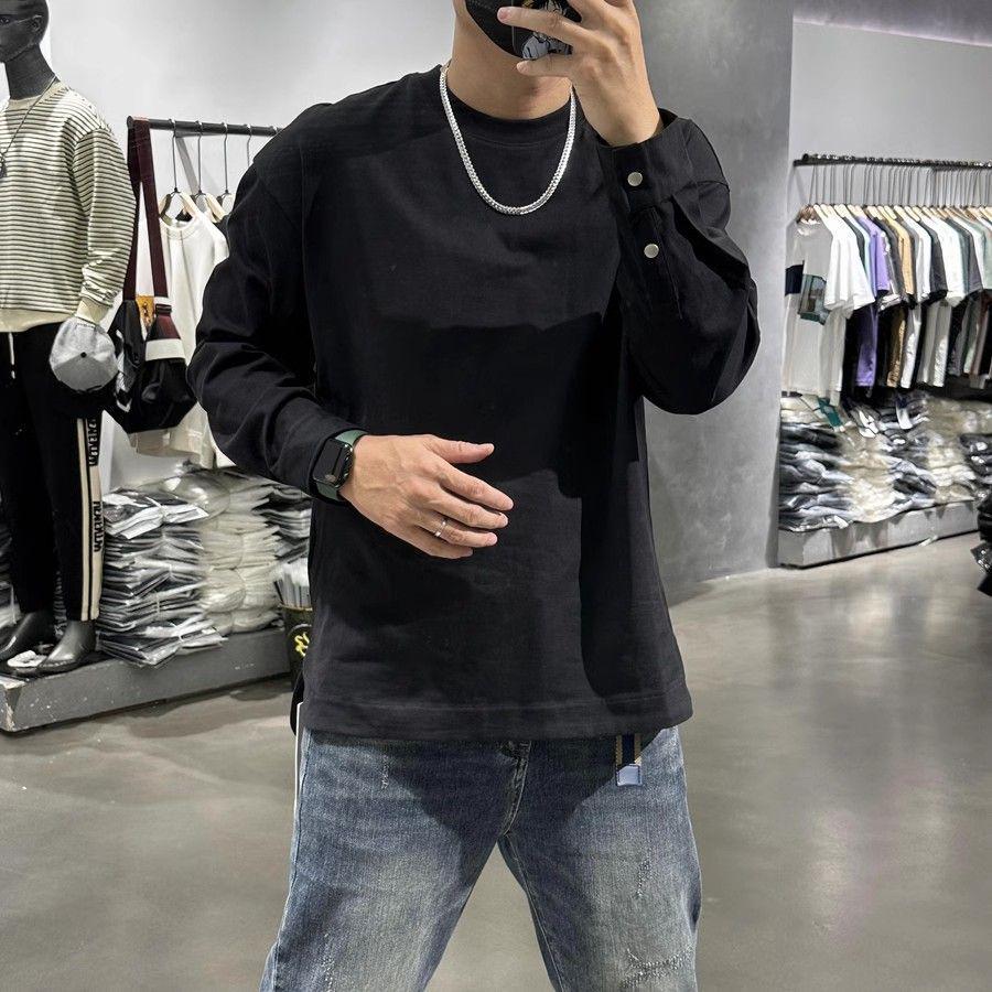 

Men s Slim Fit Solid Color Long Sleeve Pullover Sweatshirt with Button Cuffs M (80-100 lbs)