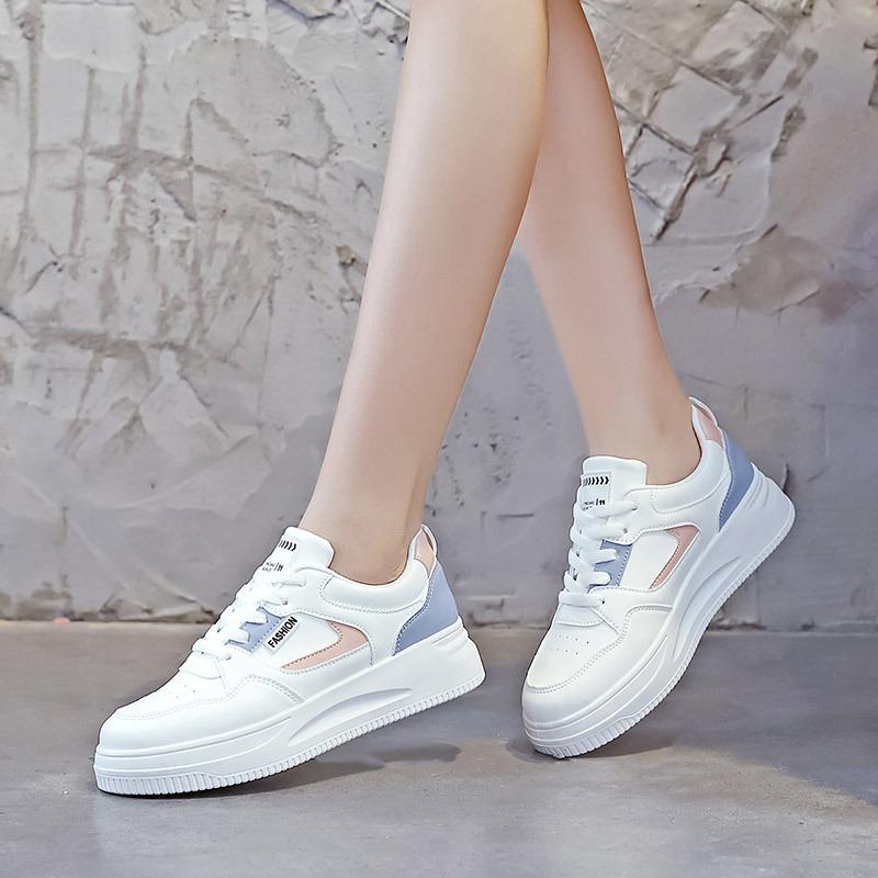 New Large-sized Women's Shoes Versatile Casual Shoes Thick-soled Board Shoes for Students