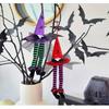 Set Of 5 Colorful Witch Hat Party Decorations Halloween Hanging Pendants Easy to Install Window Ornament for Home