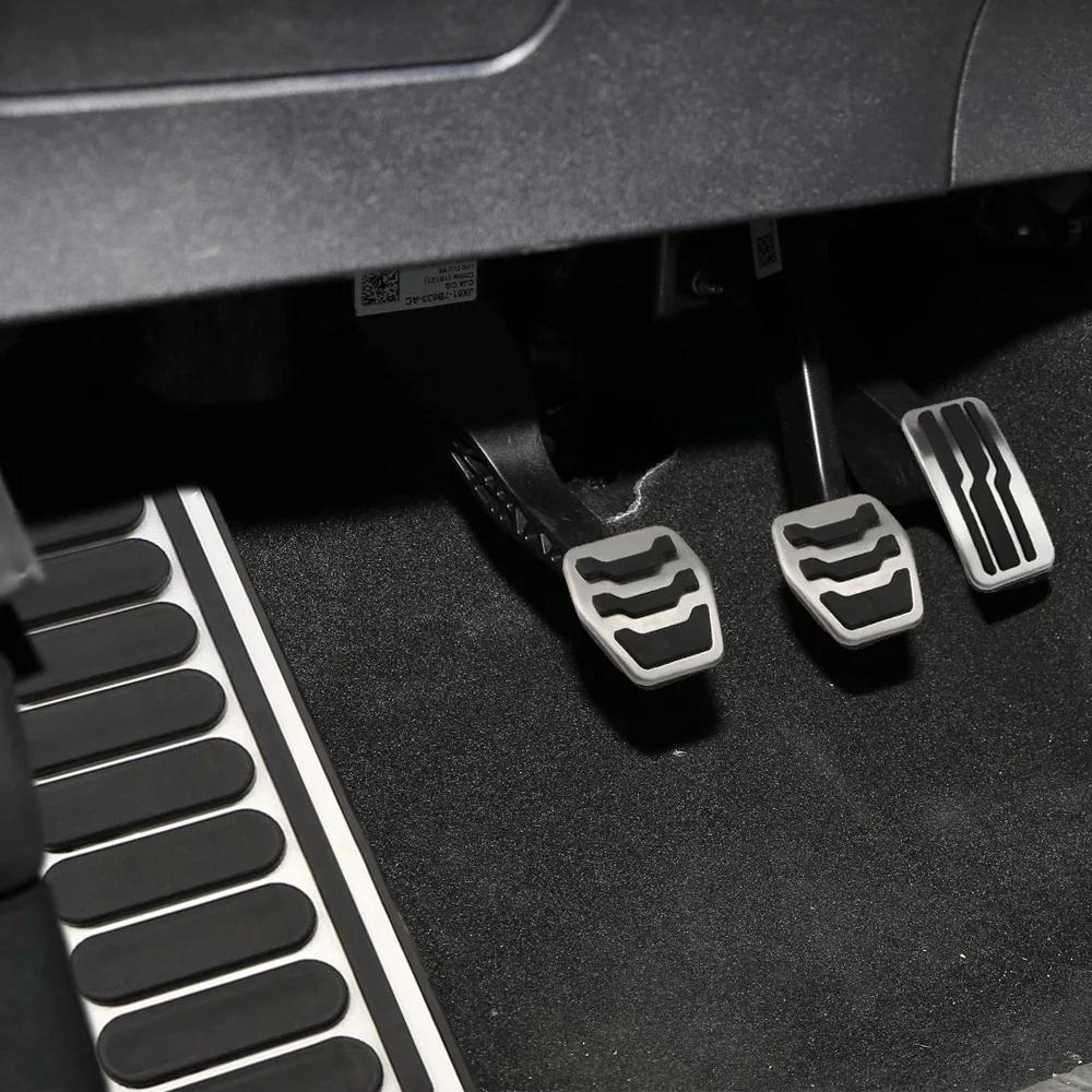 Stainless Steel AT MT Car Pedal Gas Brake Pedals Cover for Ford Focus 2 3 4 MK2 MK3 MK4 RS ST 2005-2023 Kuga Escape 2009-2020
