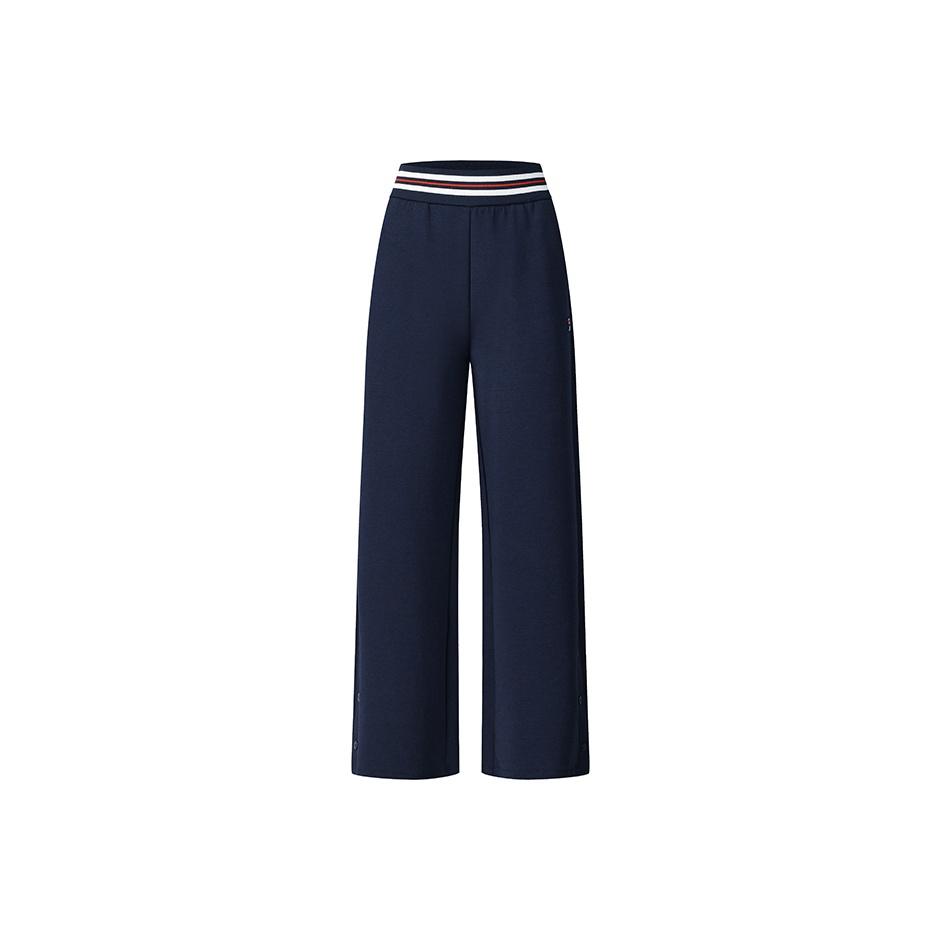 Fila Tennis Trendy Classic Fashion Casual Tennis Style Versatile Comfortable Straight Loose Knit Sports Long Pants Women Bottoms A11W543612FBU