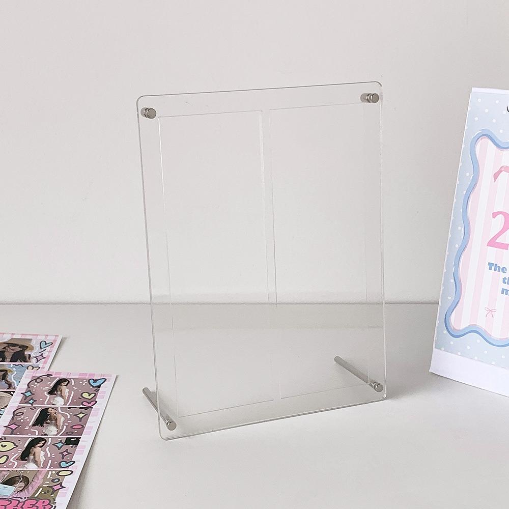 Acrylic Photocard Stand Clear Photo Protector Holder High Quality Picture Frame  Life Four Cut