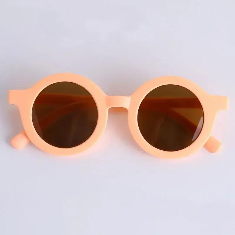 

Stylish Sunglasses For Kids Circle Cute sweet and fresh Perfect for Boys and Girls Outdoor Sports Party Vacation Travel 1PC розовый