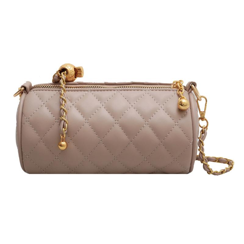 Frame This Year Popular Niche Bag Women 2025 Summer New Diamond Chain Bag Messenger Bag Internet Celebrity Cylinder Bag