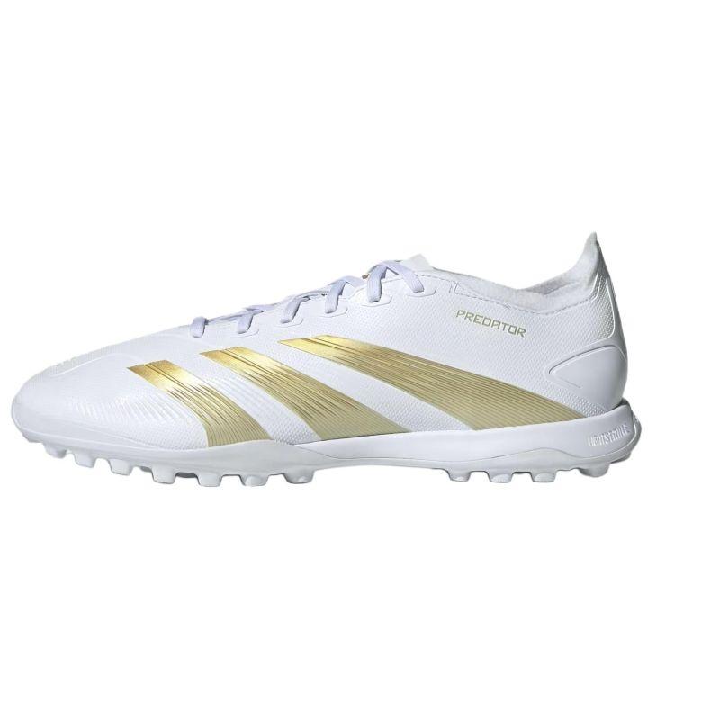 Adidas Predator League Turf Cloud White Gold Metallic Sandy Beige Met Sneakers IF6378