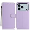 For iPhone 17 Pro Max Wallet Case with Strap/Multiple Card Slots Solid Color Leather Stand Phone Cover