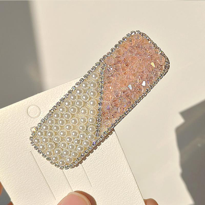 Beautiful Shiny Rhinestone Hairpins Creative Rectangular Hair Clips Woman's Hair Accessories