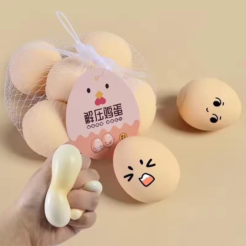 Egg Squeeze Toys youn Smart Eggs young peop Educational Toy Funny DecompressionVent Egg Squeeze Ball Gift SquishyStresd Reliever