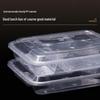 JINGRX Disposable 3-Compartment Meal Prep Containers with Lids