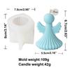 Easter Themed Angel Silicone Mold DIY Wax Candle Molds Aromatherapy Making Mould Handmade Festive Theme Ornament