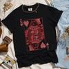 100Cotton Tee Queen of Hearts Alice In Wonderland Feminist Shirt Retro Boho Vintage Graphic Tee Loose Unisex Y2K Tee Streetwear