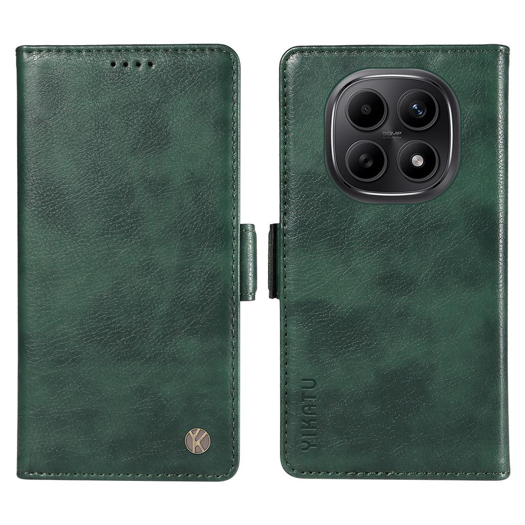 For Xiaomi Poco M8 5G/Redmi Note 15 5G (Global)/15 4G (Global) Case YIKATU YK-007 Litchi Texture PU Leather Wallet Phone Cover