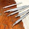6PCS Aluminum Clay Sculpting Tools Ribbon Trimming Feather Wire Texture Pottery Tools Set 12-13cm Carving