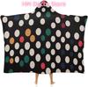 Polka Dot Wearable Hooded Blanket, Ultra Soft Arctic Velvet Cape Cloak Unisex - Cozy Wearable Blanket