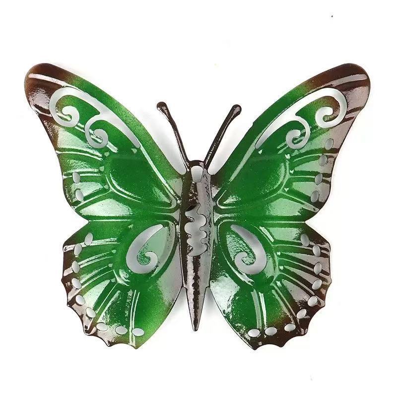 

Garden Butterfly Metal Wall Art Decor Set For Living Room And Bedroom зелёный