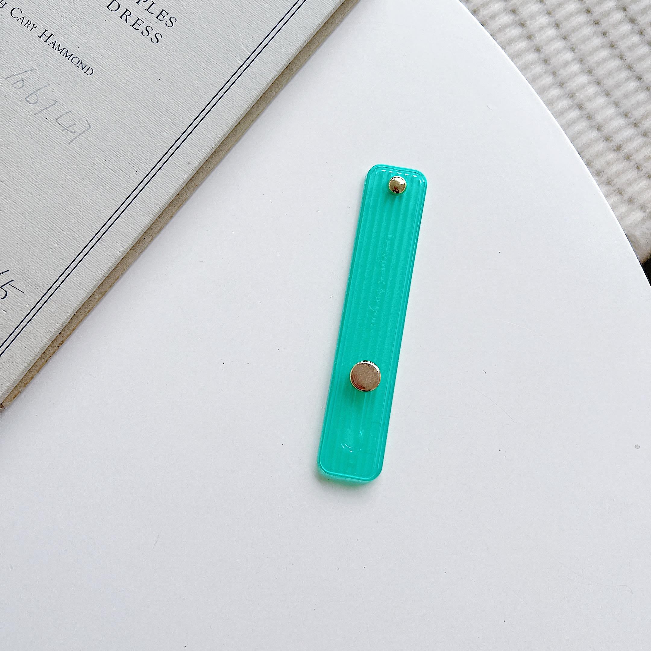 

Браслет для рук Ручка для пальців Тримач для мобільного телефону Підставка Push Pull Універсальний однотонний тримач для розетки для телефону для iPhone Xiaomi зелений