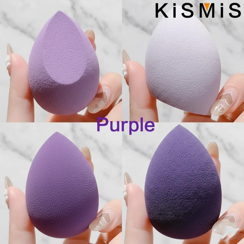 

4Pcs Makeup Sponges Foundation Puff Dry Wet Blending Beauty Sponge Cosmetic Tool Makeup Applicator Bevel Cut Powder Puff фіолетовий