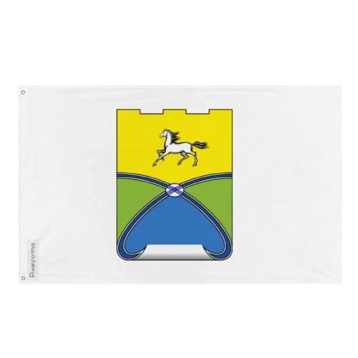 Drapeau - Oural - Kazakhstan - 90 X 150 Cm - Polyester - Impression Recto/verso