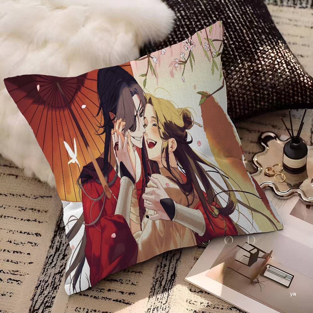 Anime Heaven Officials Blessing Lucky Dragon Pillow Cover Sofa Cushion Cover Home Room Decoration Children Gift