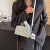 Denim Handbag Women's Crossbody Bag Fashionable Shoulder Commuter Small Square Bag