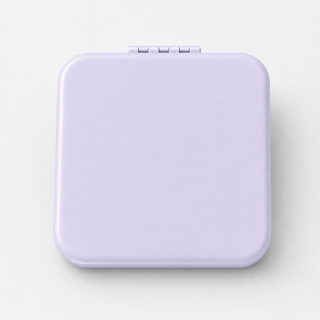 Espejo de Maquillaje Portátil de Acero Inoxidable de Doble Cara - Compacto, Plegable e Ideal para Residencias de Estudiantes