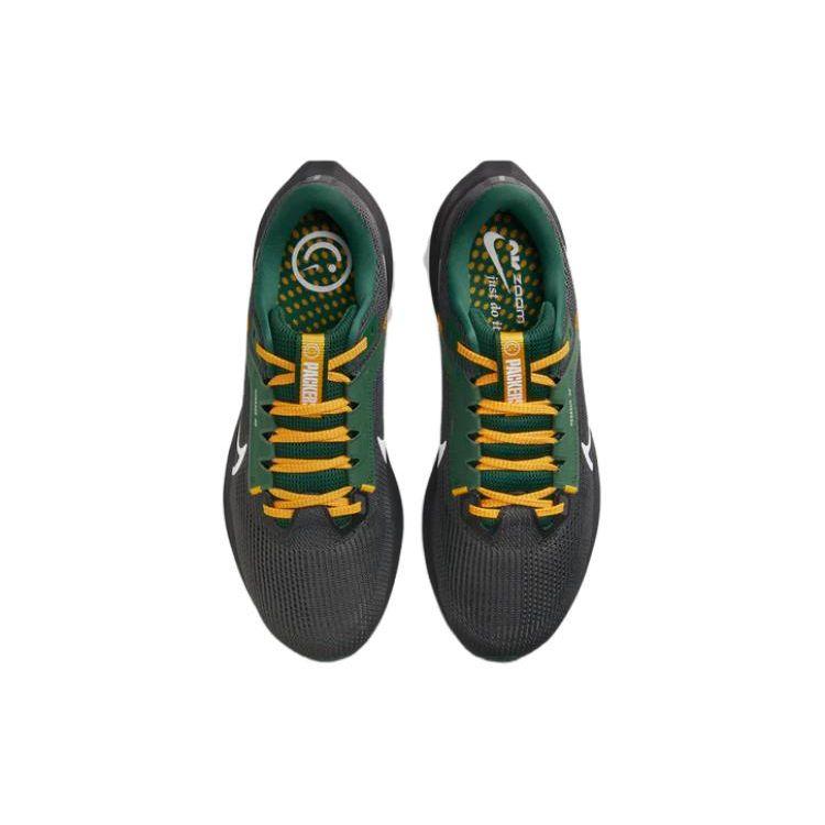 NFL X Nike Air Zoom Pegasus 40 Green Bay Packers Men Sneakers Black Anthracite Fir DZ5964-001