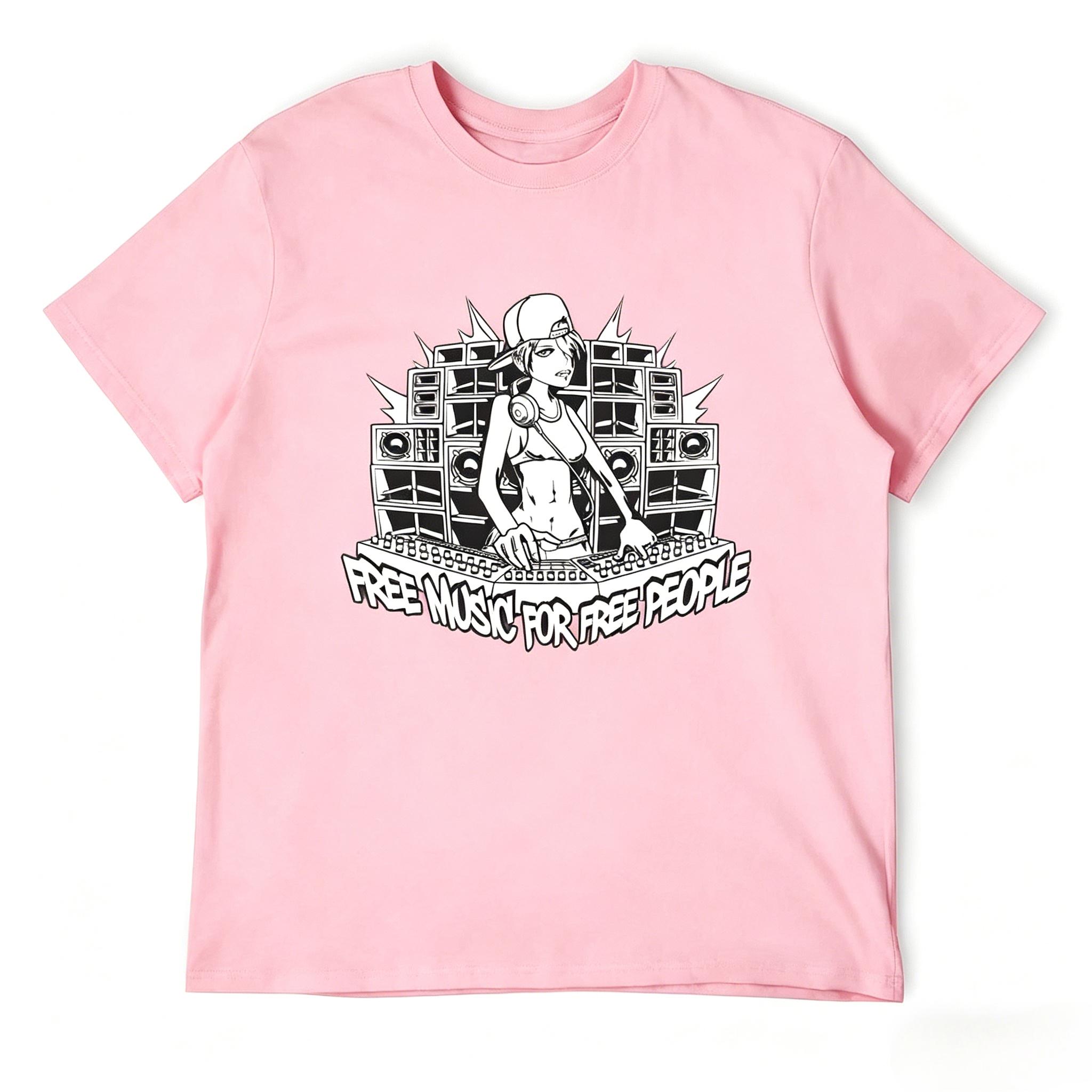 

Free Music for Free People Tekno Girl Live Set TShirt Graphic T Shirt Unisexs Clothing Womens Clothing 2026 Summer New T Shirt 4XL