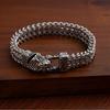 Men's Bracelet Retro Punk Style Stainless Steel Snake Head Beast Head Skull Jewelry Does Not Fade