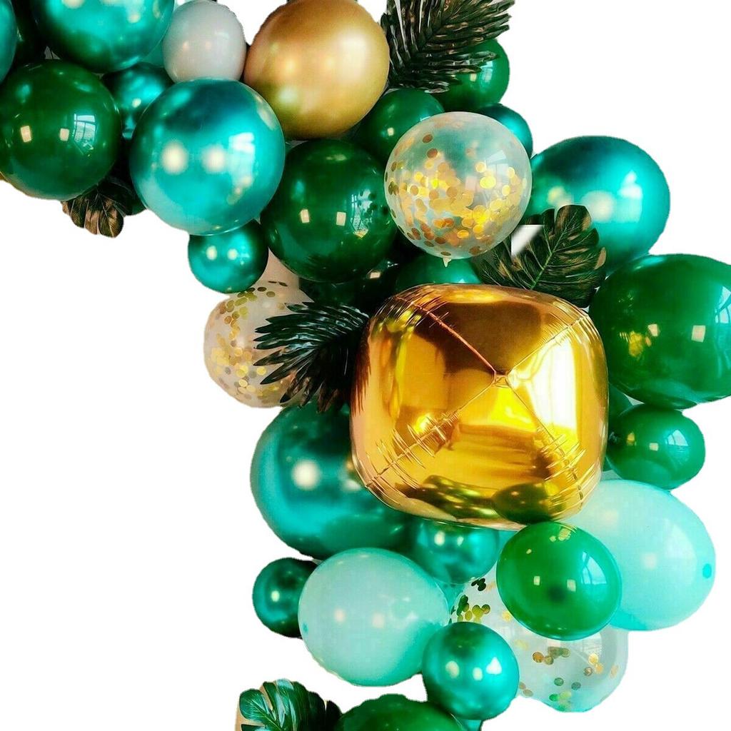 Green Latex Balloon Chain Set, Forest Animal Theme Party Children'S Birthday Party Jungle Party