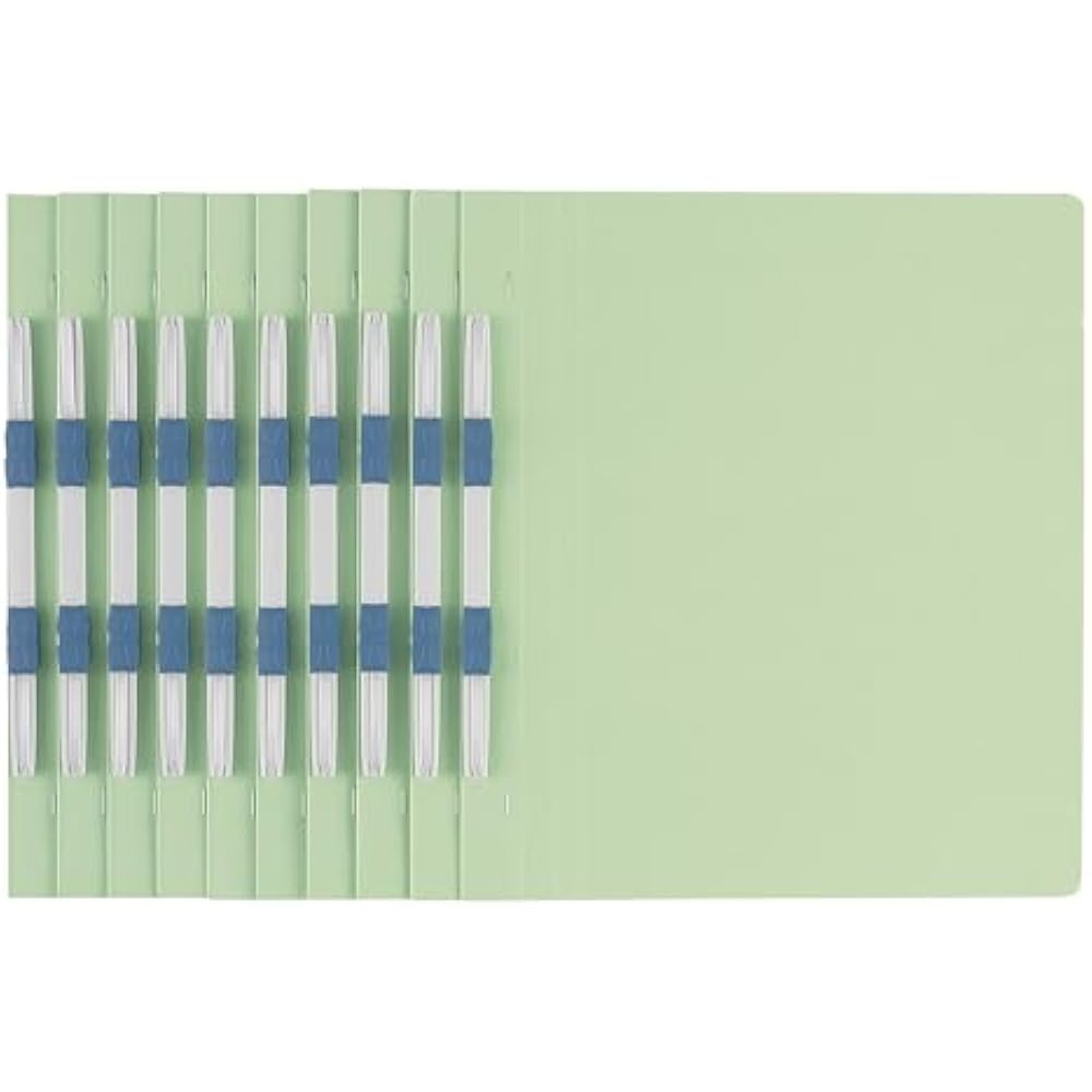 Kokuyo File A4 Flat File, Pack of 100, Green, C-B TP-FF-V10GX100