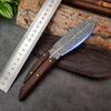 BBQ Utility Knife Slicing Fish Fruit Steak Knife Wood Handle Kitchen Knives Hand Forge Boning Butcher Knife Chef Cleaver Tool