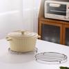 Thickened Stainless Steel Trivet with Non-Slip Feet Heat-Resistant Pot Mat for Hot Dishes Pans Bowls Rust-Proof Essential Kitchen Protector for Table