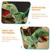 Ledmomo Dinosaur Hand Puppet, Realistic Tyrannosaurus Plush Toy for Fingers, Pretend Play with Openable Mouth, Random Colors