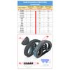 HTD3M Timing Belt Length 90mm To 255mm 3M Belt Width 6mm 10mm Synchronous Belt 3M Closed Loop Rubber Belt HTD 3M Belts 15mm 20mm